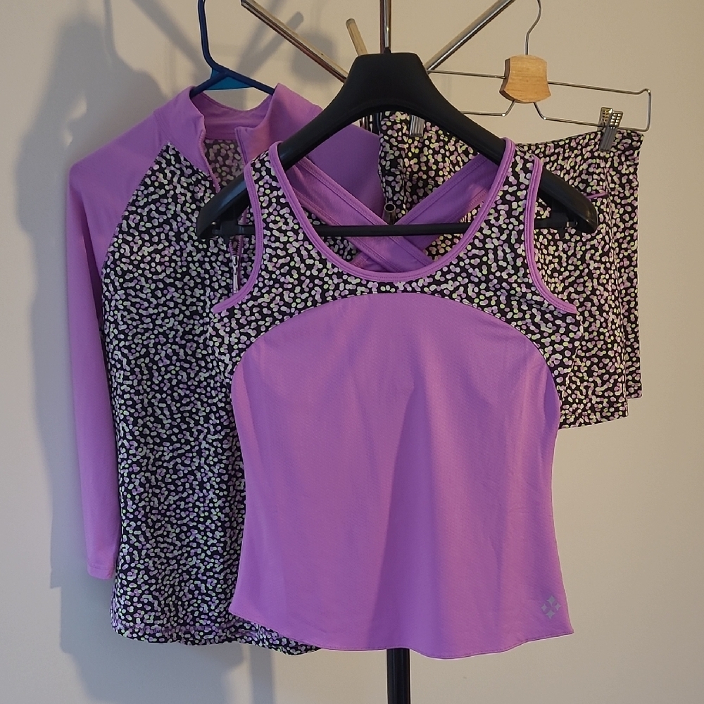 JoFit Purple and Floral Activewear Set